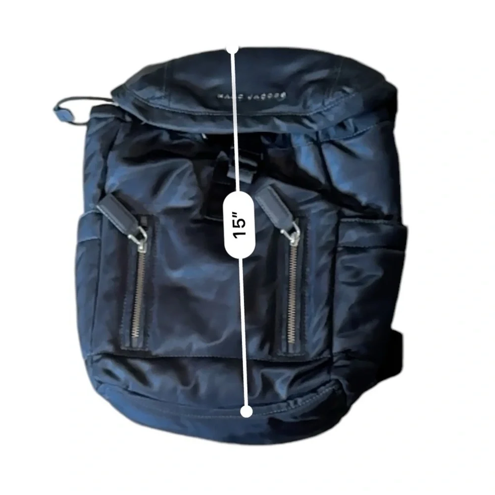 Marc Jacobs Mallorca Backpack Black Nylon Leather M0008139 From Japan.​​​​​​